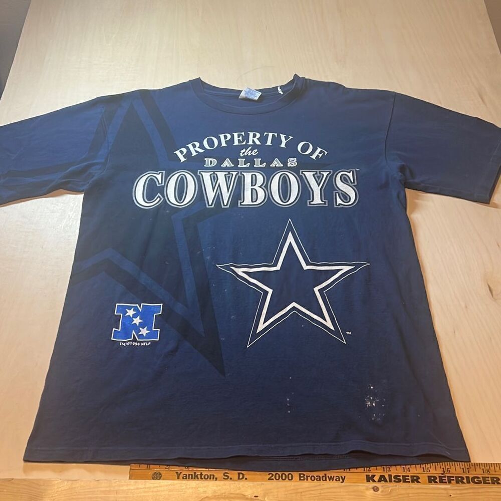Vintage 1994 Dallas Cowboys Shirt Short Sleeve Nfl Graphic L Size Starter Shirt